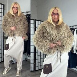 Charm göndörszőrű bunda-bézs