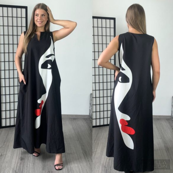 Picasso ujjatlan zsebes ruha 0976-09
