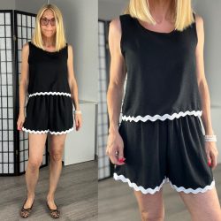 NC Dolores rövidnadrág toppal-fekete