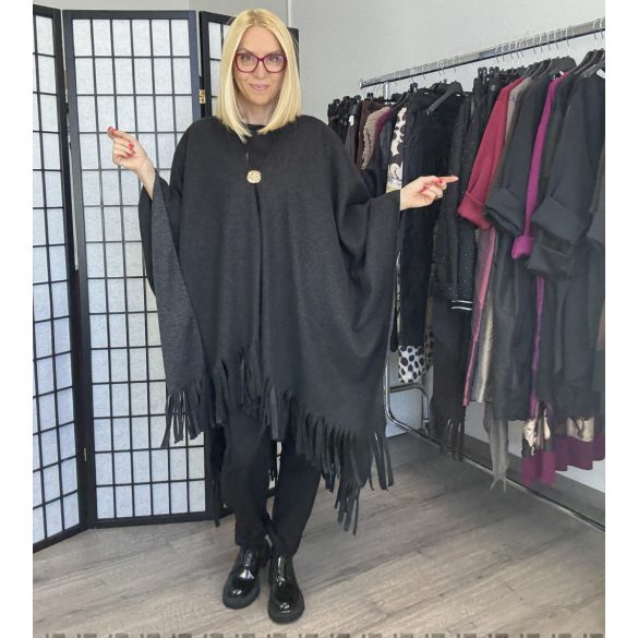 Lux Luna rojtos poncsó 51133 - fekete