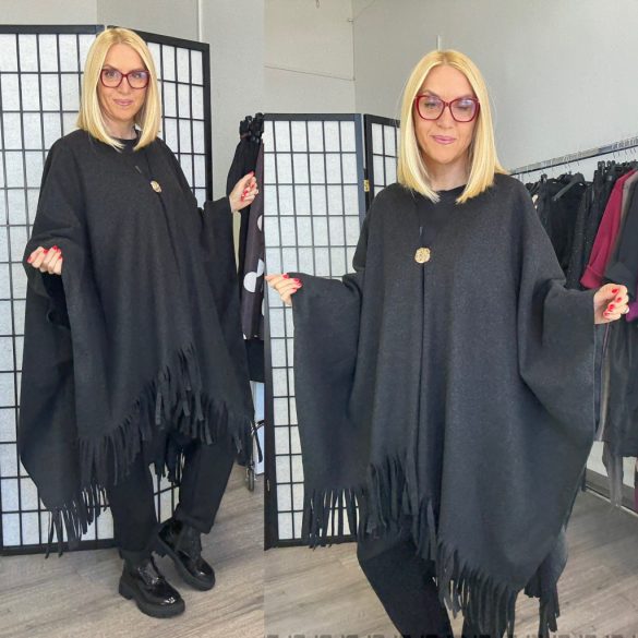 Lux Luna rojtos poncsó 51133 - fekete