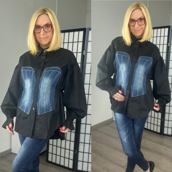 Perfect farmerbetétes ing C53120-fekete