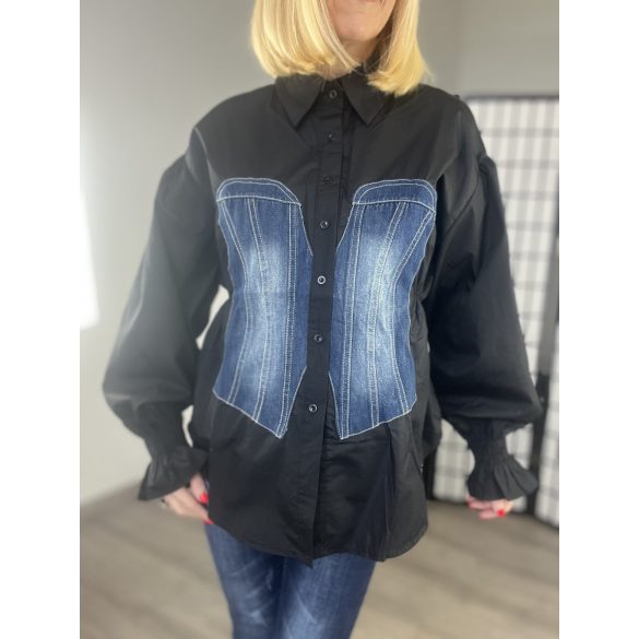 Perfect farmerbetétes ing C53120-fekete