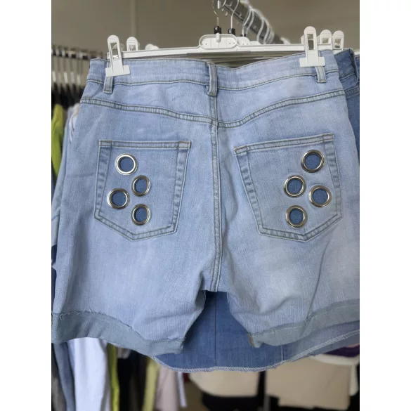 S Woman szegecses short SW1841 - világoskék