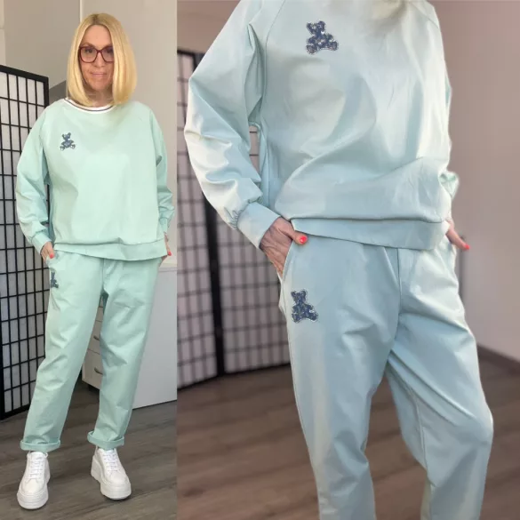 Lux Luna Teddy szabadidő szett39811-menta