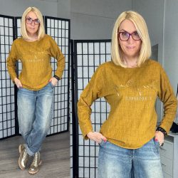   Everything is possible hosszú ujjú felső 25515-18 - mustár