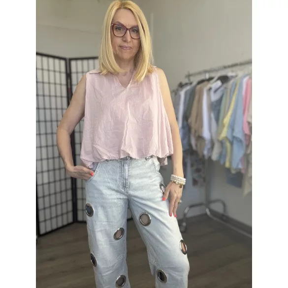 S Woman szegecses ballon farmer SW1829 - szürke