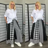 Wendy Trendy oversize vászon ing 110067-fehér