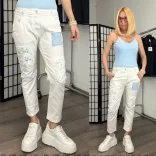 S Woman elasztikus farmer SW1948-fehér