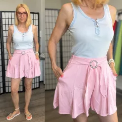Layla fodros öves nadrágszoknya 1404 - rózsaszín