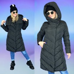 Almere karcsúsított kabát 1527-e - fekete