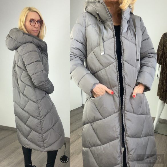 Malta kapucnis télikabát 2567-szürke