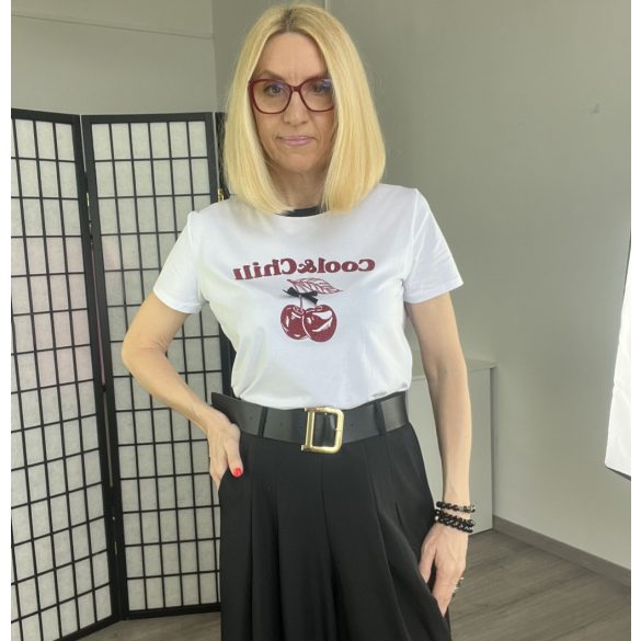 Cool and chill pamut póló - FD382 - fehér