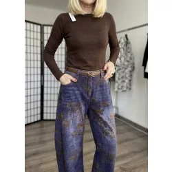 Cashmere hosszúujjú aláöltöző-csokibarna