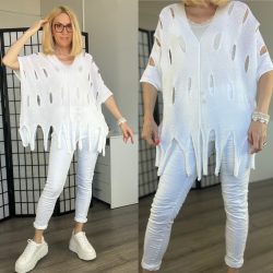 Adina rojtos kötött felső-fehér