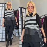 Mitica ujjjatlan, csíkos mellény 8980 - szürke