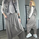 SUN mélyülepes pamut nadrág6318-taupe