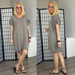 Vibe pamut viszkóz basic tunika 23118 - taupe