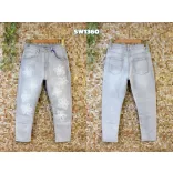 S Woman virágos farmer SW 1360-világosszürke