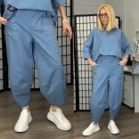 Natura nadrág oversize felsővel  6171-farmerkék