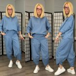 Natura nadrág oversize felsővel  6171-farmerkék