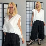 Wendy Trendy V kivágású buggyos felső250667-fehér