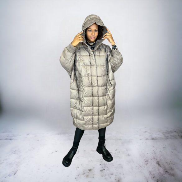 Warsaw oversize denevér ujjú kabát 2332-e - taupe