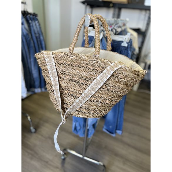 Kassandra beige szalmatáskaKSC80383