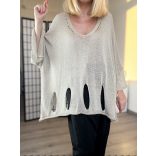 Athena 3/4-es ujjú kötött felső - bézs