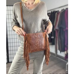 Krokko rojtos bőrtáska - camel