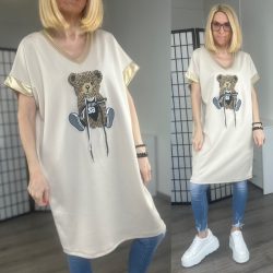 Teddy viszkóz tunika61901-bézs