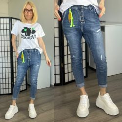 Melly ülepes farmer dísszel MC7191A - sötétkék