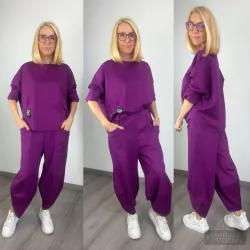 Natura nadrág oversize felsővel 6727-lila