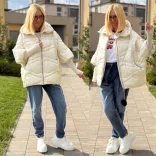 Alaska passzés ujjú dzseki 2969-bézs