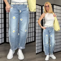 Melly margarétás ballon farmer 5320-világoskék