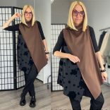 Mitica ujjjatlan tehénfoltos mellény 808017 - barna