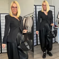 Giulia karcsúsított blézer 25075-8-fekete