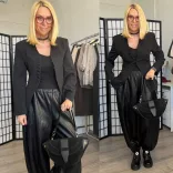 Giulia karcsúsított blézer 25075-8-fekete