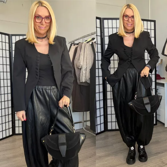 Giulia karcsúsított blézer 25075-8-fekete