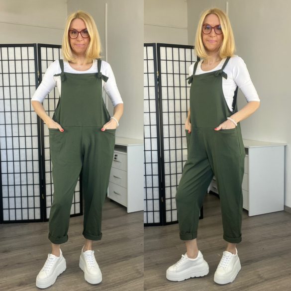 Forest pántos pamut overál6580-khaki