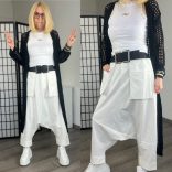 Sun mélyülepes zsebes nadrág6477-fehér