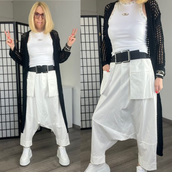 Sun mélyülepes zsebes nadrág6477-fehér