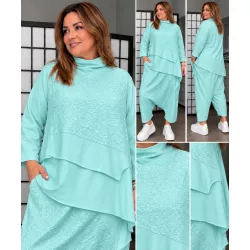 Vintage pamut tunika 3271-menta