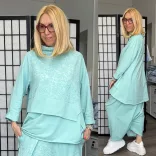 Vintage pamut tunika 3271-menta