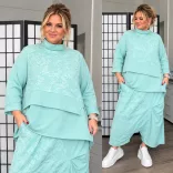 Vintage pamut tunika 3271-menta