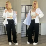 Perfect Life nadrág + top15383-fekete