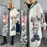Minnie oversize gombos szövetkabát 82483 - bézs