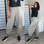 Astra zsebes pamut nadrág-taupe