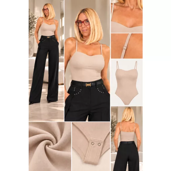 ELSA.M pántos szivacsos basic body MCY06148-nude