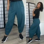 Astra zsebes pamut nadrág-petrol